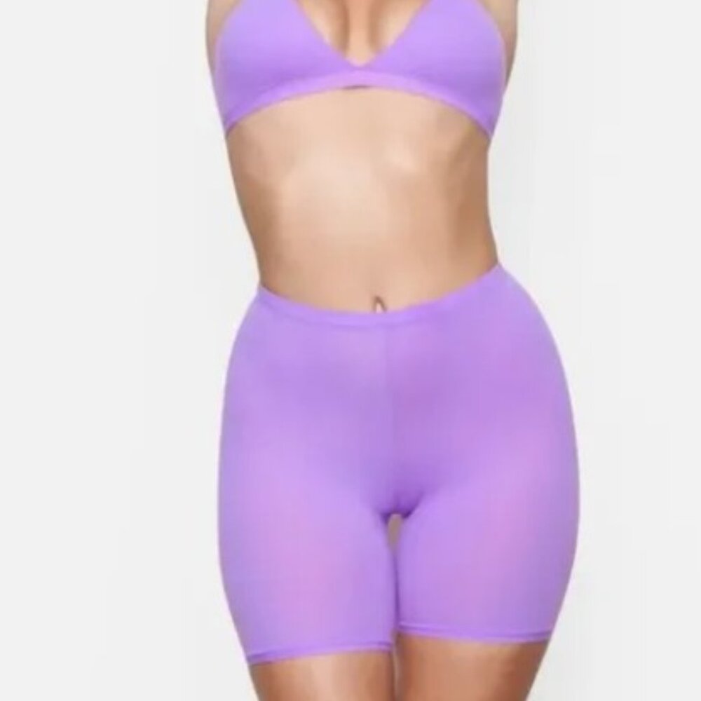 NWT SKIMS FITS EVERYBODY BIKER SHORTS IN ULTRA VIOLET (sm)